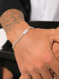 KUZZOI Schmuck<Herren Armband silber uni