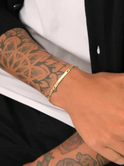 KUZZOI Schmuck<Herren Armband gold uni