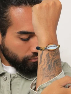 KUZZOI Schmuck<Herren Armband schwarz uni