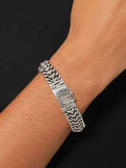 KUZZOI Schmuck<Herren Armband silber uni
