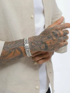 KUZZOI Schmuck<Herren Armband silber uni