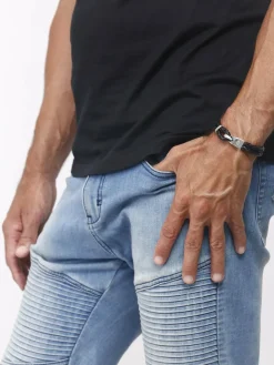 KUZZOI Schmuck<Herren Armband silber uni