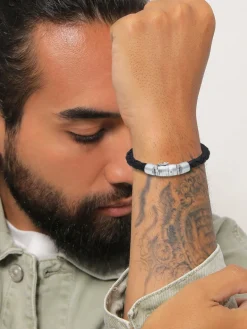 KUZZOI Schmuck<Herren Armband silber uni