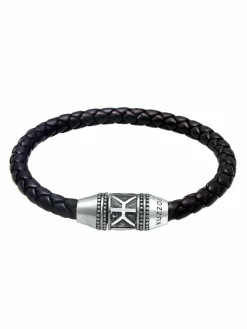 KUZZOI Schmuck<Herren Armband silber uni