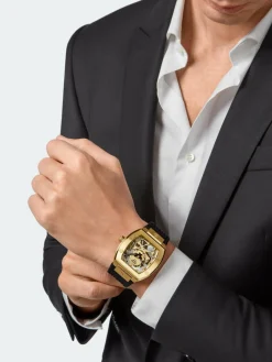 PHILIPP PLEIN Uhren<Herren Armbanduhr schwarz uni