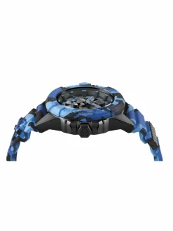 PHILIPP PLEIN Uhren<Herren Armbanduhr blau gemustert