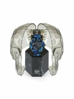 PHILIPP PLEIN Uhren<Herren Armbanduhr blau gemustert