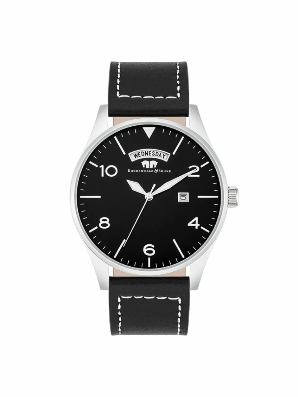 Rhodenwald & Söhne Uhren<Herren Armband-Uhr - Vintage silber uni