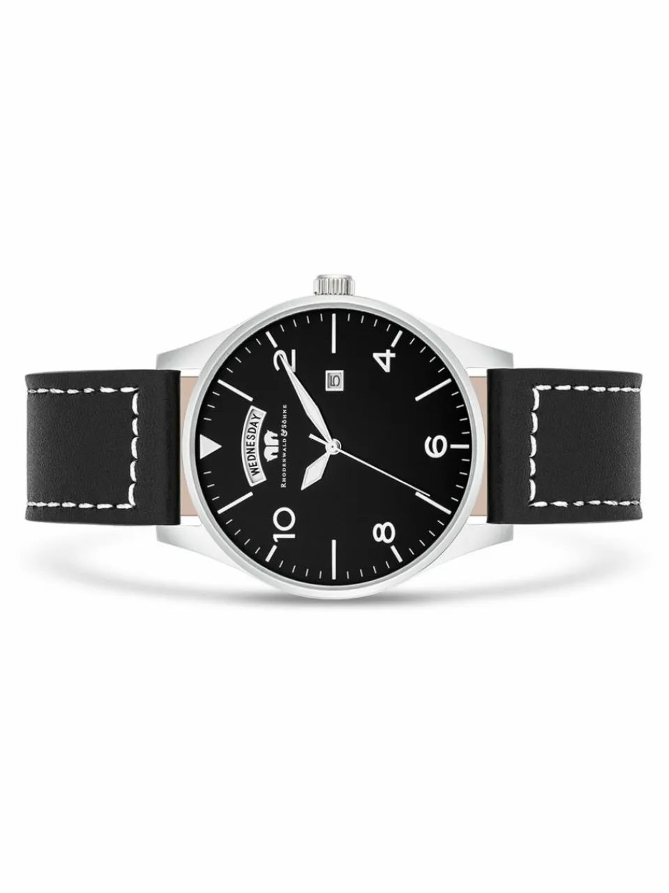 Rhodenwald & Söhne Uhren<Herren Armband-Uhr - Vintage silber uni