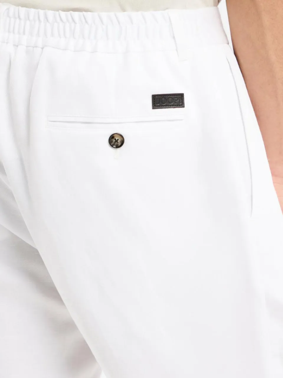 JOOP! Anzüge<Herren Baukasten-Anzughose mit Leinen-Anteil - Lester weiß uni