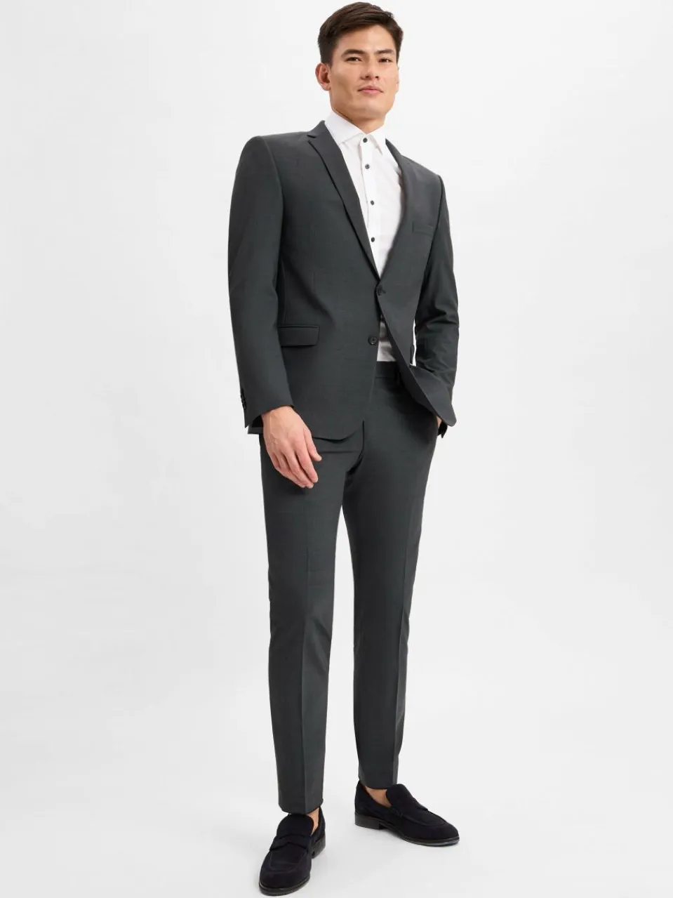 Finshley & Harding Baukasten-Anzüge<Herren Baukasten-Anzughose - Steven anthrazit meliert