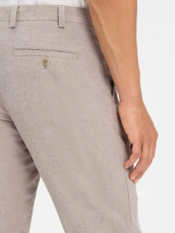 Nils Sundström Hosen<Herren Baukasten-Anzughose mit Leinen-Anteil melange meliert
