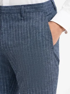 Roy Robson Baukasten-Anzüge<Herren Baukasten-Anzughose mit Schurwoll-Anteil blau ecru gestreift