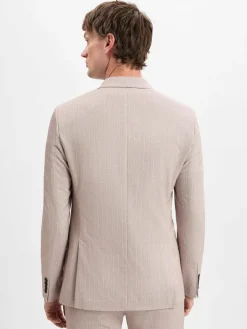 Digel MOVE Sakkos|Anzüge<Herren Baukasten-Anzugsakko - Atos beige sand gestreift