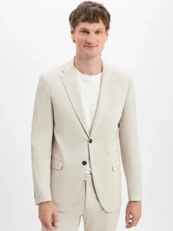 Digel MOVE Sakkos|Anzüge<Herren Baukasten-Anzugsakko - Anello beige meliert