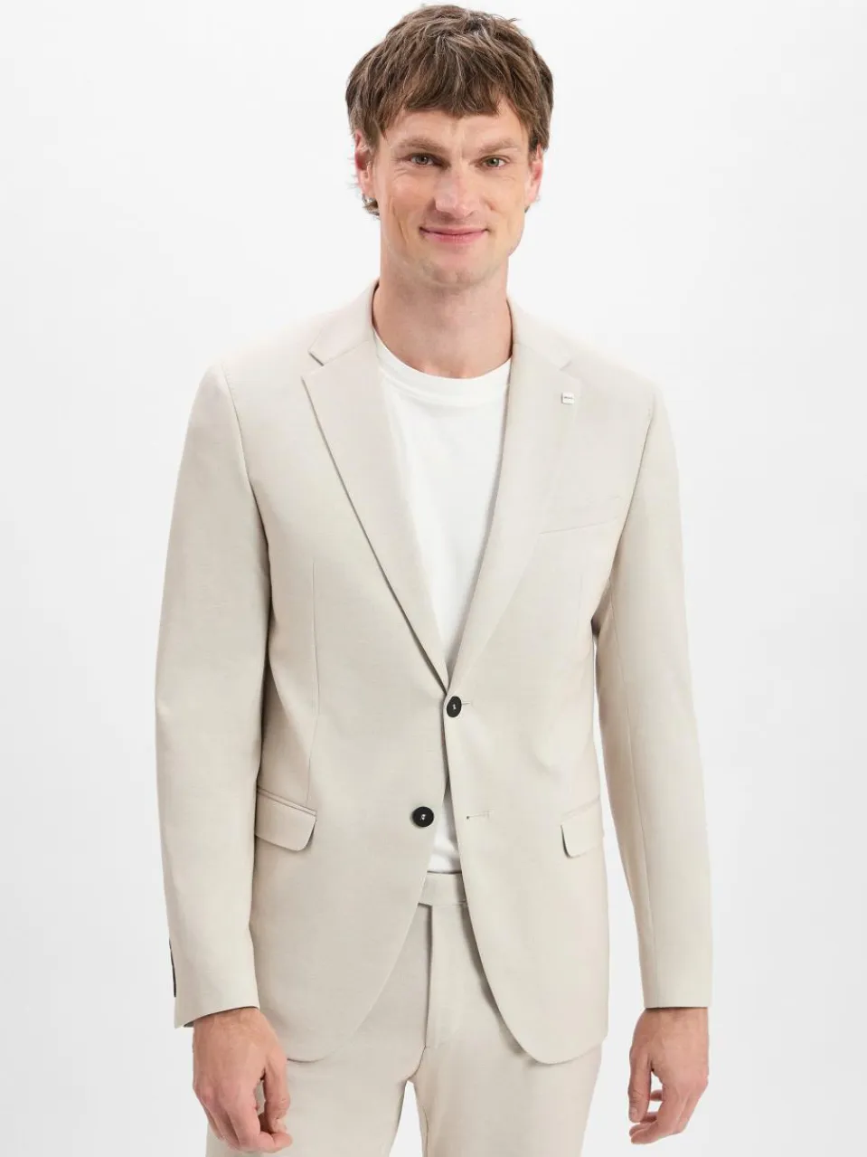 Digel MOVE Sakkos|Anzüge<Herren Baukasten-Anzugsakko - Anello beige meliert