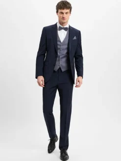 Digel Anzüge<Herren Baukastenanzug-Weste - Lambert blau grau gemustert