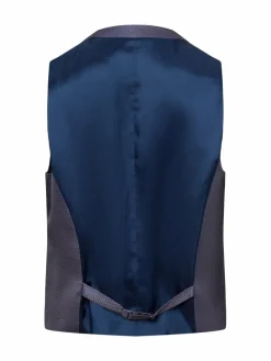 Digel Anzüge<Herren Baukastenanzug-Weste - Lambert blau grau gemustert