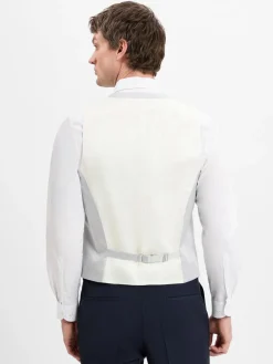 Digel Anzüge<Herren Baukastenanzug-Weste mit Schurwoll-Anteil - Lambert hellgrau uni