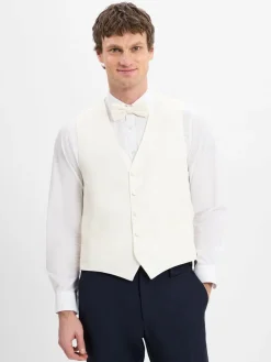 Digel Baukasten-Anzüge|Anzüge<Herren Baukastenanzug-Weste - Lambert ecru gemustert
