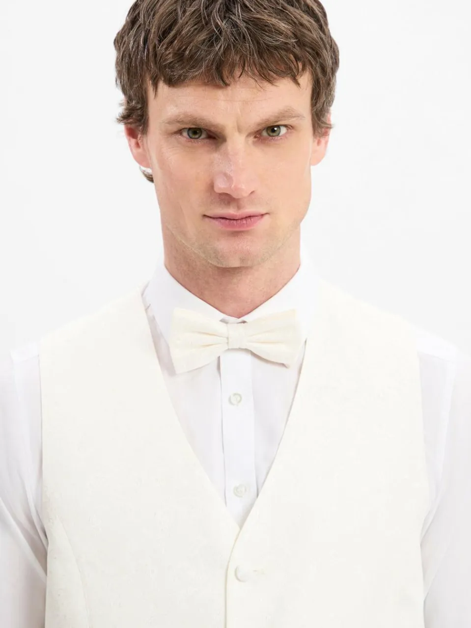 Digel Baukasten-Anzüge|Anzüge<Herren Baukastenanzug-Weste - Lambert ecru gemustert