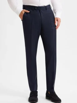 Digel Hosen|Baukasten-Anzüge<Herren Baukasten-Hose marine strukturiert