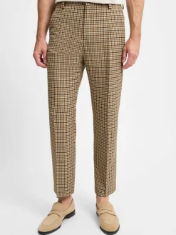 HUGO Baukasten-Anzüge|Anzüge<Herren Baukasten-Hose beige braun kariert