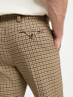 HUGO Baukasten-Anzüge|Anzüge<Herren Baukasten-Hose beige braun kariert