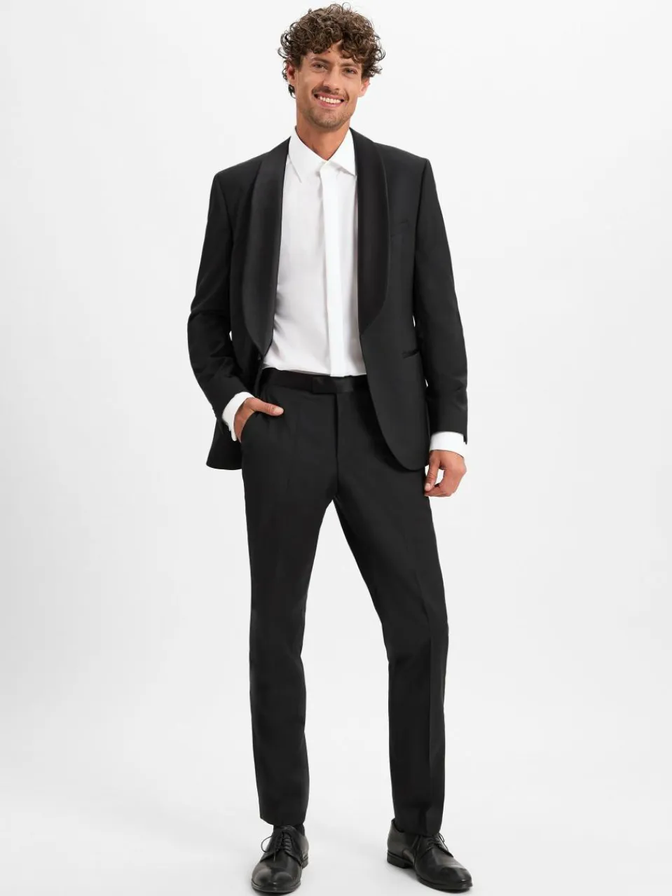BOSS Hosen|Baukasten-Anzüge<Herren Baukasten-Hose - H-Leon-Tux-MM-C-231 schwarz uni