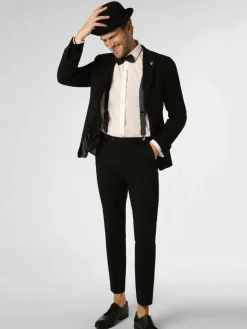 Finshley & Harding London Baukasten-Anzüge|Anzüge<Herren Baukasten-Hose - Hoxdon schwarz uni