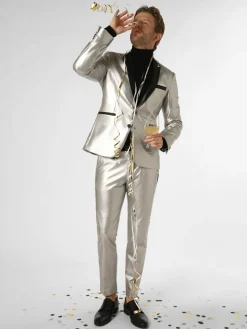 Finshley & Harding London Anzüge<Herren Baukasten-Hose - Hoxdon silber uni