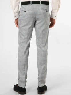 Finshley & Harding London Baukasten-Anzüge|Anzüge<Herren Baukasten-Hose - Hoxdon blau kariert