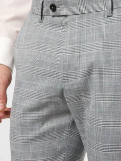 Finshley & Harding London Baukasten-Anzüge|Anzüge<Herren Baukasten-Hose - Hoxdon blau kariert