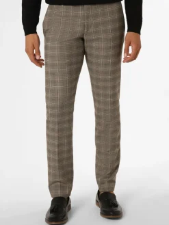 Finshley & Harding Baukasten-Anzüge<Herren Baukasten-Hose - Mitch schoko beige kariert