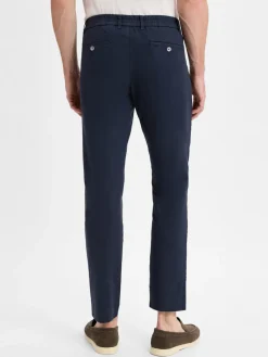 Nils Sundström Anzüge<Herren Baukasten-Hose mit Leinenanteil marine uni