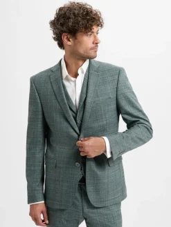 Finshley & Harding Baukasten-Anzüge<Herren Baukasten-Sakko grau tanne meliert