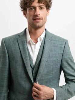 Finshley & Harding Baukasten-Anzüge<Herren Baukasten-Sakko grau tanne meliert