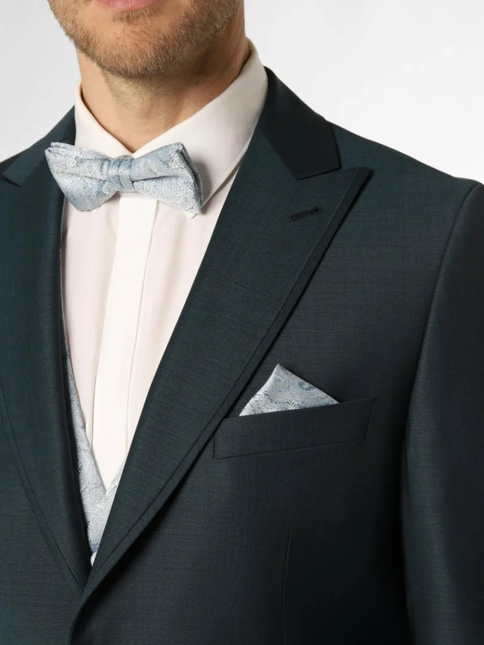 Wilvorst Baukasten-Anzüge|Sakkos<Herren Baukasten-Sakko petrol uni