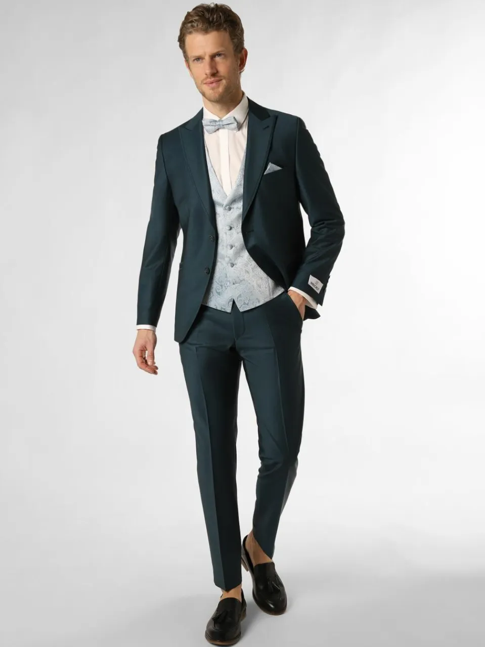 Wilvorst Baukasten-Anzüge|Sakkos<Herren Baukasten-Sakko petrol uni