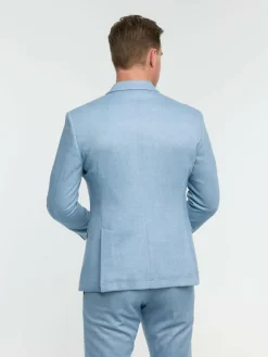 Zuitable Baukasten-Anzüge|Sakkos<Herren Baukasten-Sakko - DiHugo hellblau uni