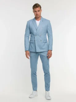 Zuitable Baukasten-Anzüge|Sakkos<Herren Baukasten-Sakko - DiHugo hellblau uni