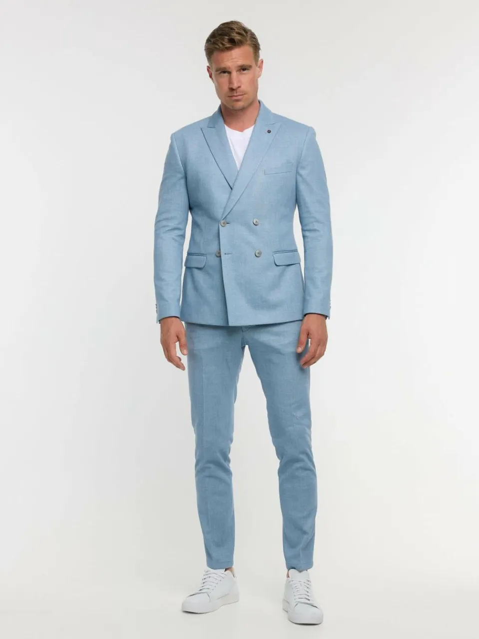 Zuitable Baukasten-Anzüge|Sakkos<Herren Baukasten-Sakko - DiHugo hellblau uni