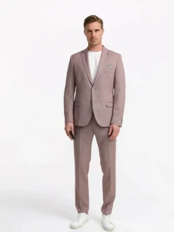 Zuitable Sakkos<Herren Baukasten-Sakko - DiNick rosa gemustert