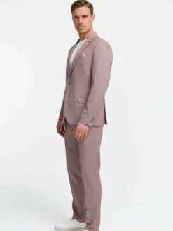 Zuitable Sakkos<Herren Baukasten-Sakko - DiNick rosa gemustert