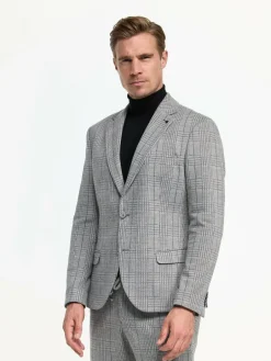 Zuitable Anzüge<Herren Baukasten-Sakko - DiNick grau kariert