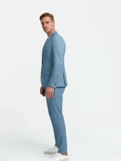 Zuitable Sakkos<Herren Baukasten-Sakko - DiNick blau uni