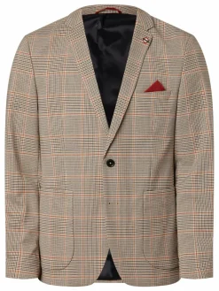 Finshley & Harding London Baukasten-Anzüge<Herren Baukasten-Sakko - Jimmy camel beige kariert