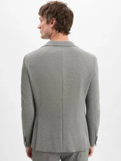 Benvenuto Anzüge<Herren Baukasten-Sakko - Mario J grau schilf meliert