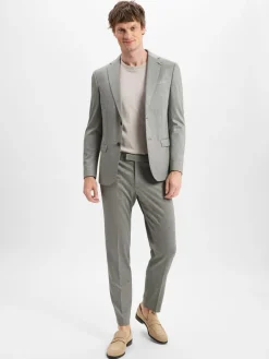 Benvenuto Anzüge<Herren Baukasten-Sakko - Mario J grau schilf meliert