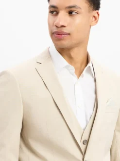 Finshley & Harding Anzüge|Baukasten-Anzüge<Herren Baukasten-Sakko - Oakland beige weiß meliert